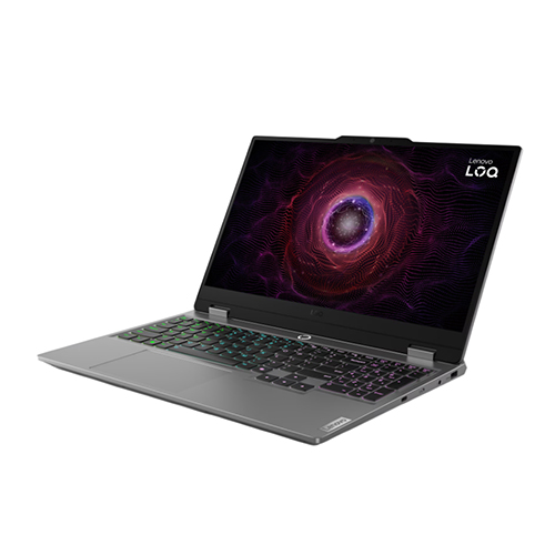 LAPTOP LENOVO LOQ RYZEN 7 7435HS 512GB SSD 16GB DDR5 RTX 4070 15.6" FHD TEC/ING W11H GRIS 15ARP9 83JC009CUS