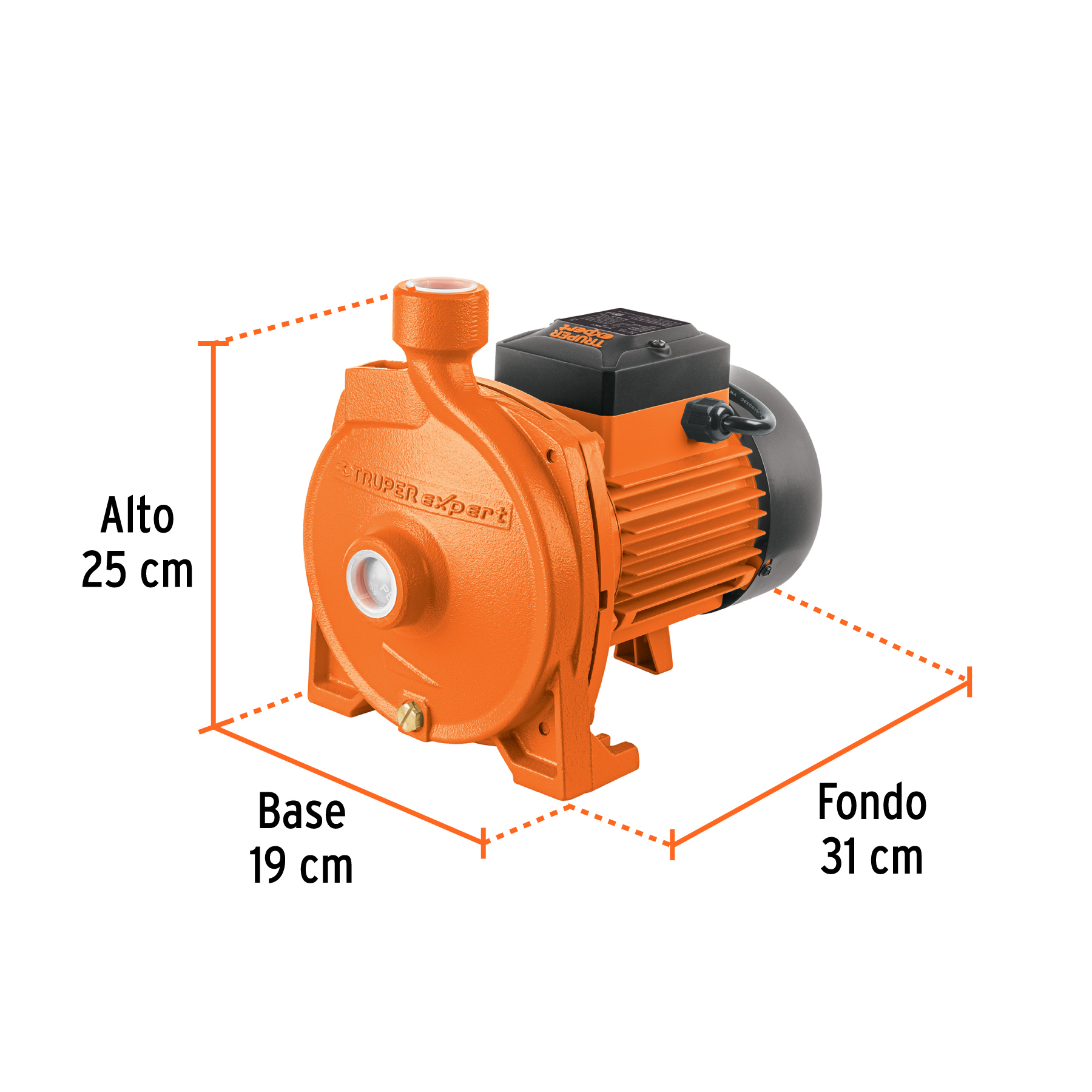Bomba centrífuga para agua modelo europeo, 3/4 HP, EXPERT