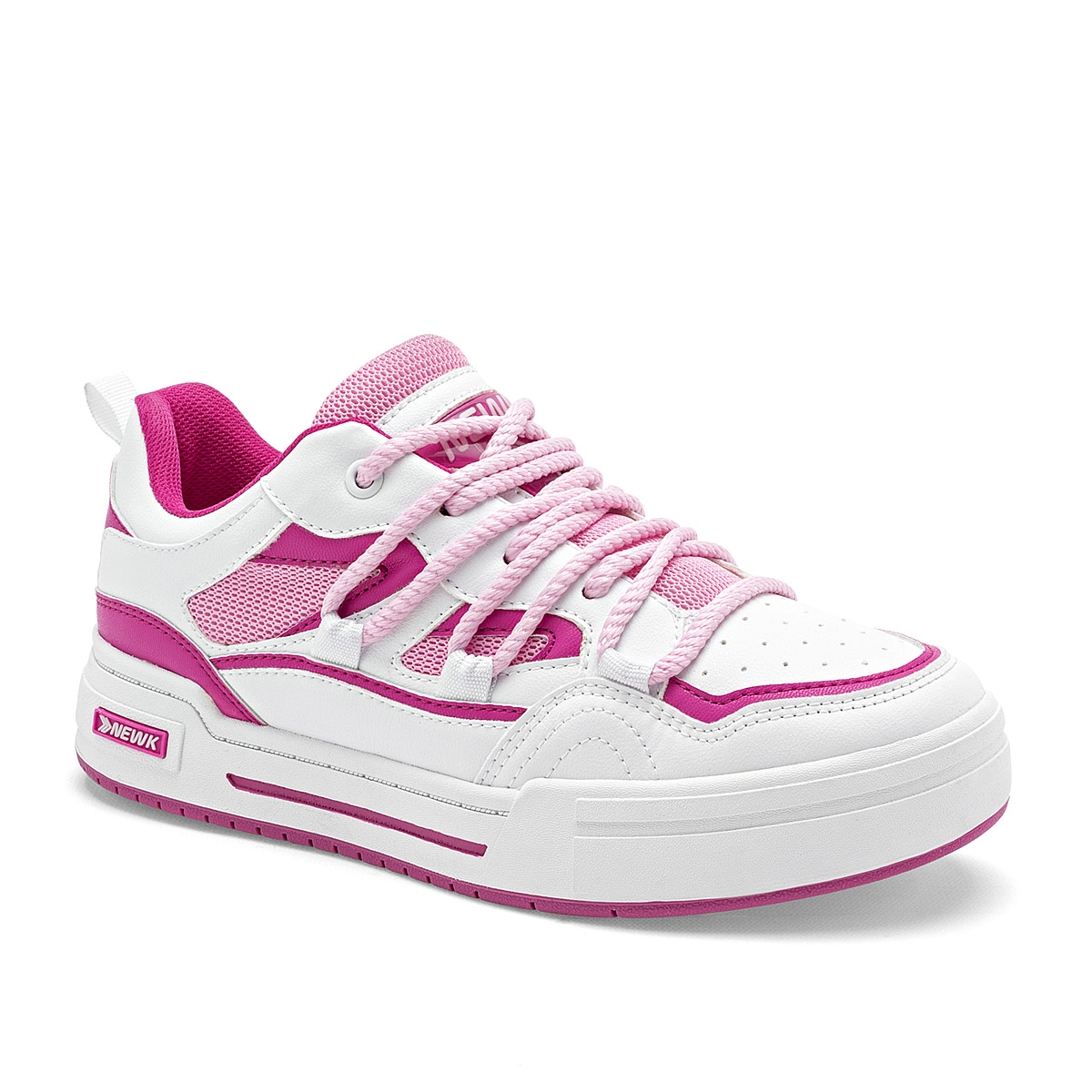 NEWK CD3201 MUJER TENIS CASUAL COLOR BLANCO FIUSHA ROSA