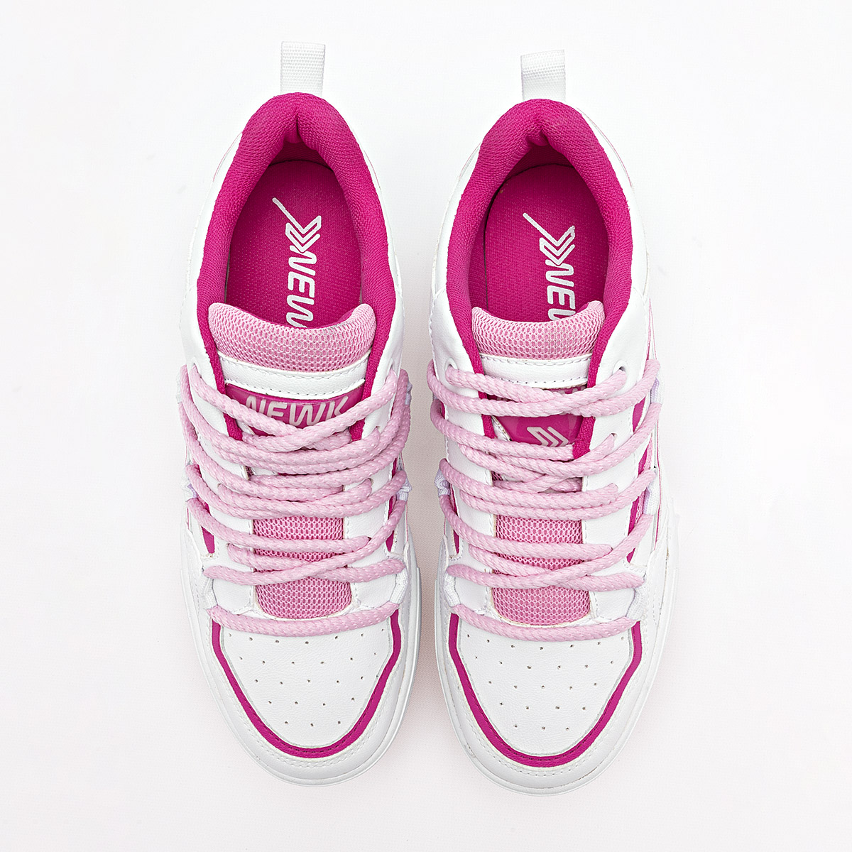 NEWK CD3201 MUJER TENIS CASUAL COLOR BLANCO FIUSHA ROSA