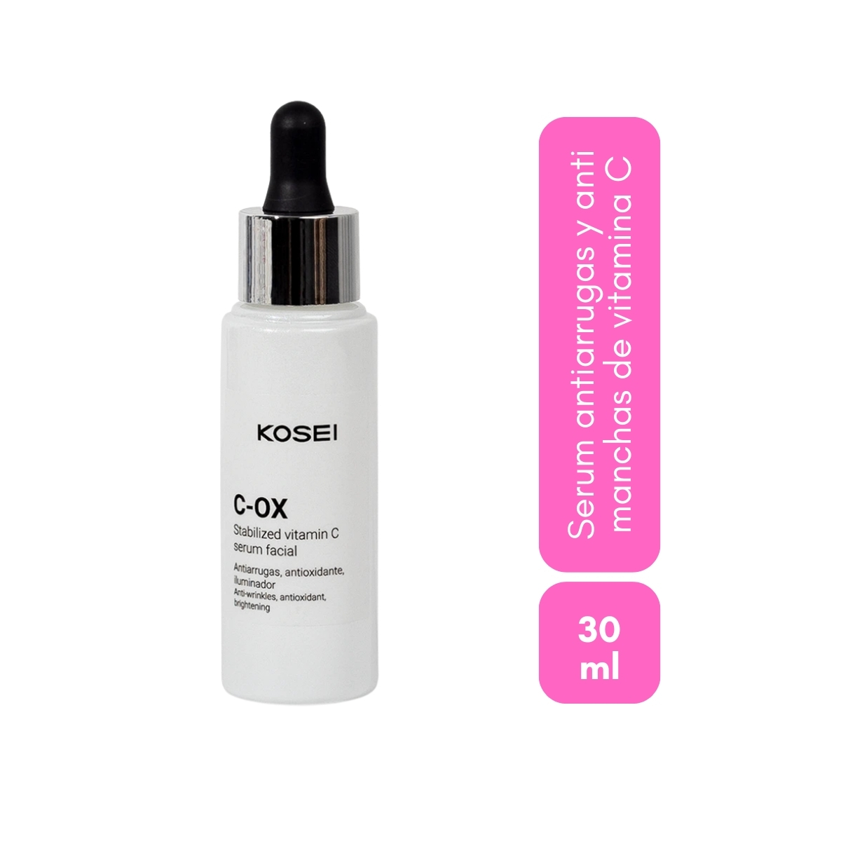 Serum de Vitamina C antiedad y antimanchas, 30 ml, KOSEI C-OX Stabilized Vitamin C.