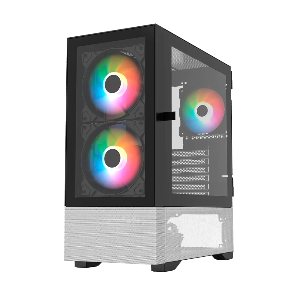 Gabinete Gamer Media Torre Nitrox Crystal 5500CBW Legend Series.