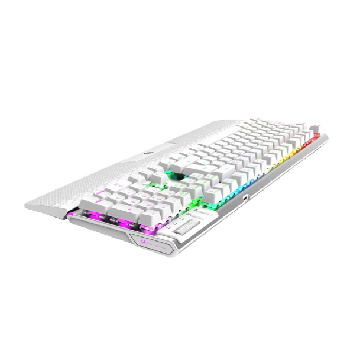 Teclado Gamer Balam Rush Dominate Expert GK979 RGB, Switch MX Red, Alámbrico, Blanco (Español).