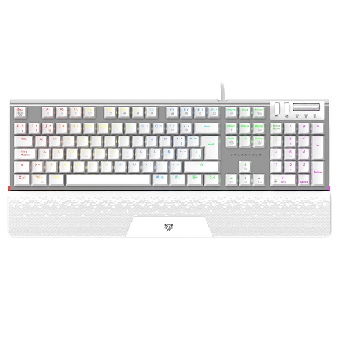 Teclado Gamer Balam Rush Dominate Expert GK979 RGB, Switch MX Red, Alámbrico, Blanco (Español).
