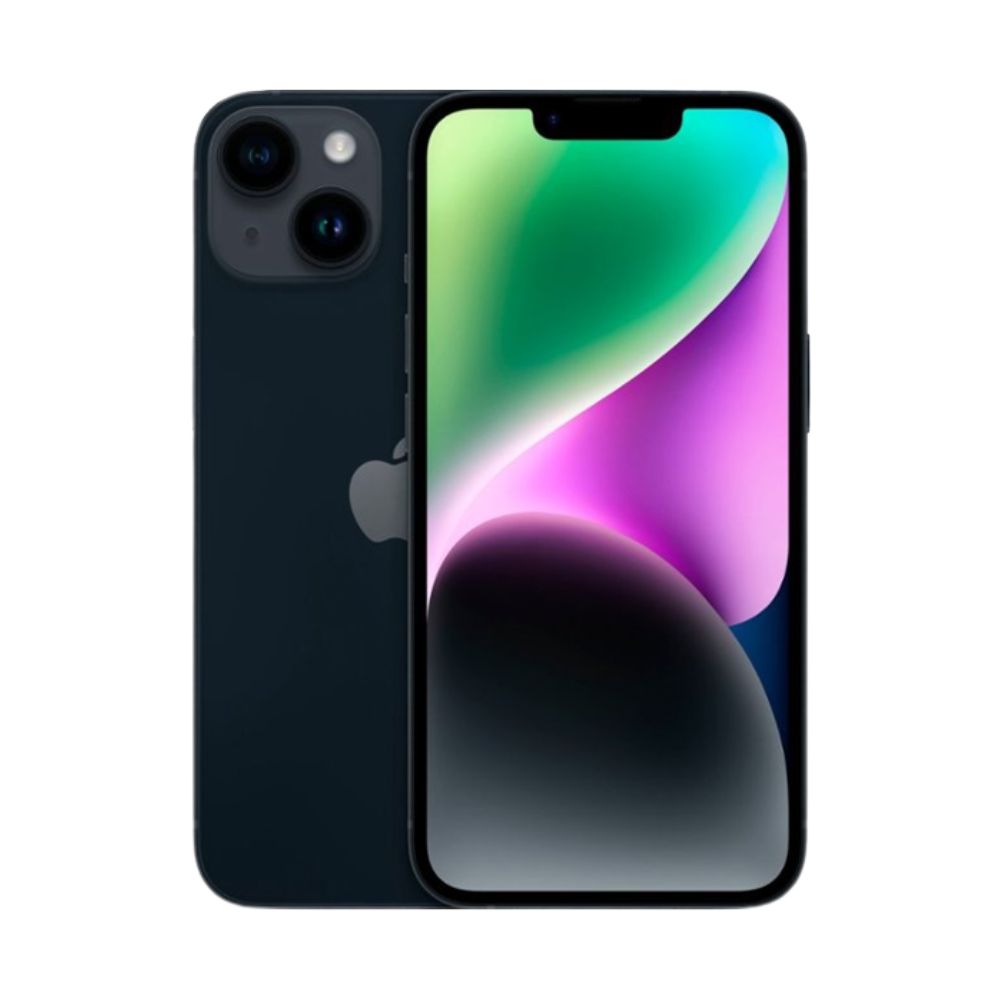 iPhone 14 Plus 128GB Negro CHIP Reacondicionado Grado A + Soporte Cargador