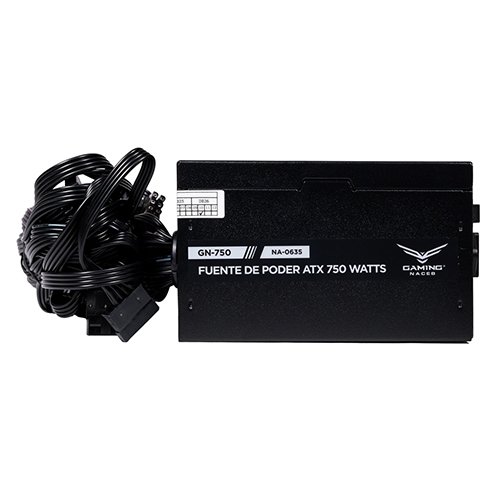 FUENTE NACEB 750W 80PLUS BRONZE ATX NO MODULAR NEGRO NA-0635