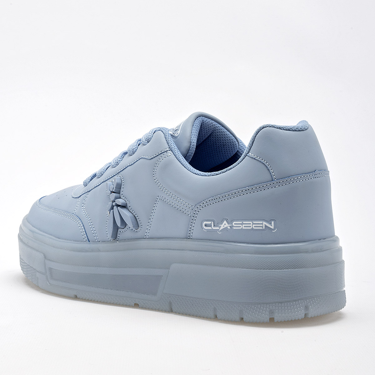 CLASBEN LIBELULA MUJER TENIS CASUAL PLATAFORMA 4 CM COLOR AZUL