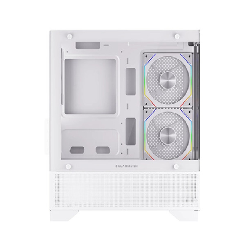 Gabinete Balam Rush Tank Perform 3200, Mini-Tower, Micro-ATX/Mini-ITX, USB 2.0/3.0, sin Fuente, 3 Ventiladores Instalados, Blanco