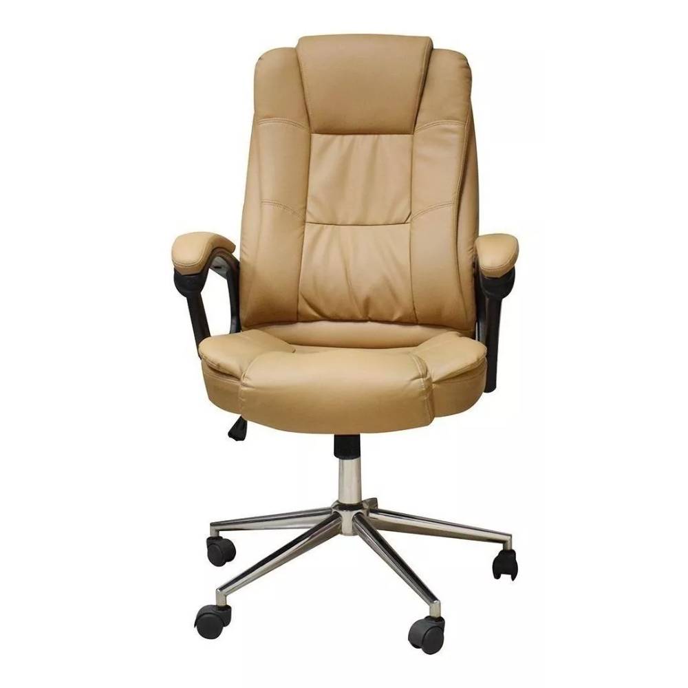 Silla Ejecutiva Naceb NA-0930C VeniPiel Soporta 120 Kg Café