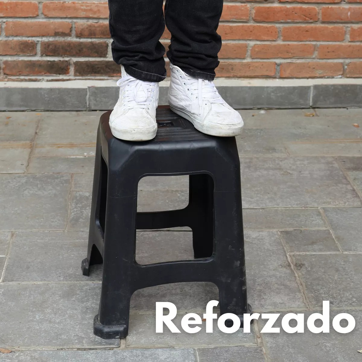 Banco De Plástico 10 Piezas Reforzado Uso Rudo 4 Patas