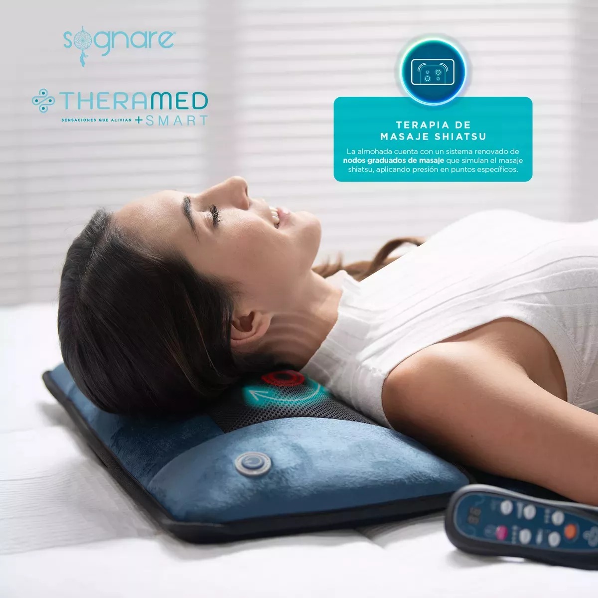 SOGNARE THERAMED ES UNA COLCHONETA CON ALMOHADILLAS TÉRMICAS Y VIBRACIONES PARA ALIVIAR EL DOLOR Y CONTRACTURAS 