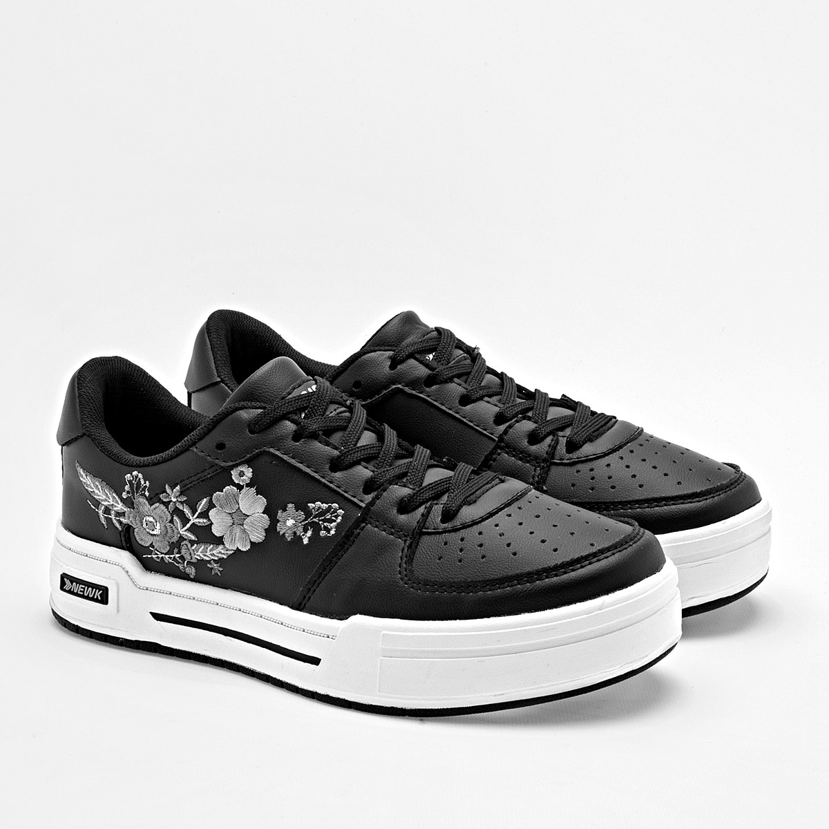 NEWK BX9401 MUJER TENIS CASUAL COLOR NEGRO GRIS