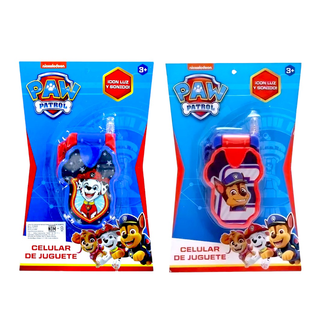 6 Telefono Sonido Paw Patrol Niño Juguete Mayoreo T372332