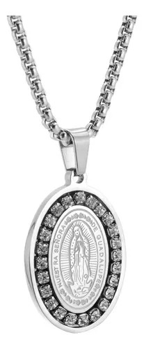 Medalla Collar Virgen De Guadalupe,regalos Mujer Y Hombre