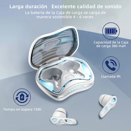 Audífonos Bluetooth 5.4 Baja Latencia Gamer Anc Auriculares