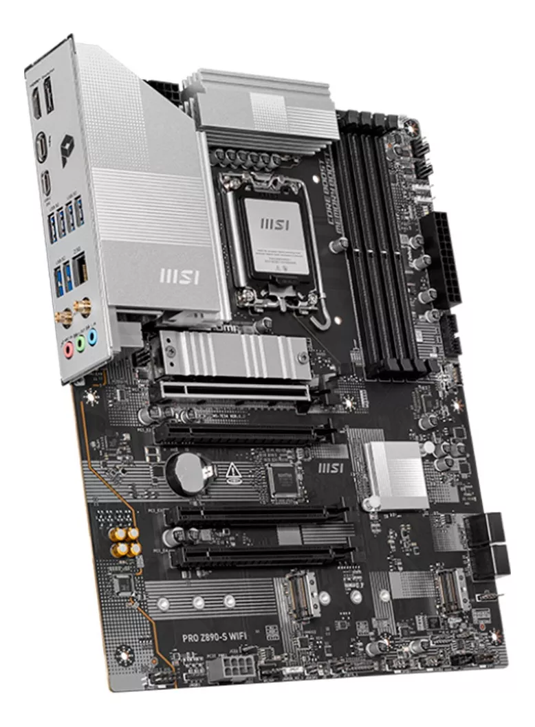 MB MSI PRO Z890-S WIFI INTEL GEN15 DDR5 256GB LGA1851 ATX DP HDMI USB-C PRO Z890-S WIFI WHITE