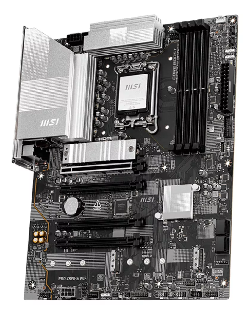MB MSI PRO Z890-S WIFI INTEL GEN15 DDR5 256GB LGA1851 ATX DP HDMI USB-C PRO Z890-S WIFI WHITE