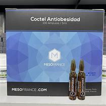 Antiobesidad Mesofrance 100 Ampolletas 5ml Quema Grasa Pro**