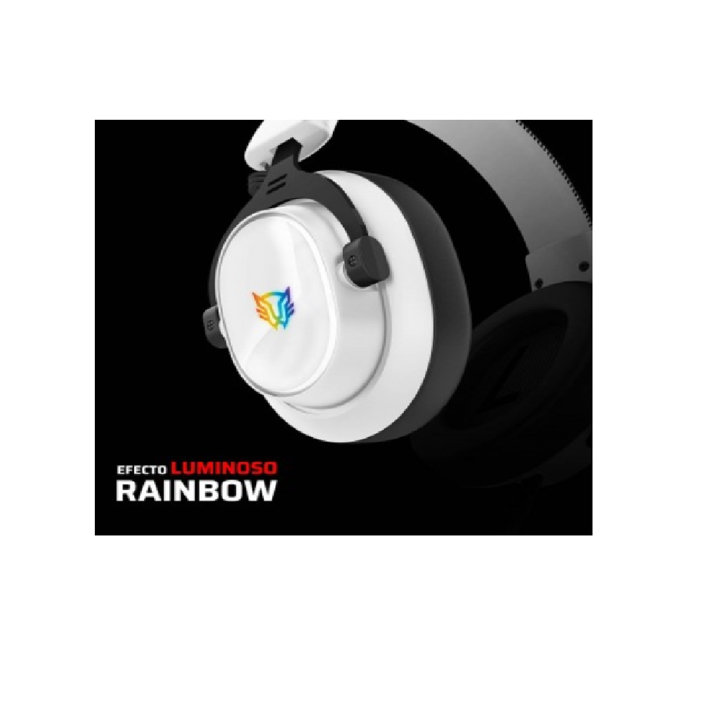 Diadema Gamer Balam Rush Aviator Expert HA777 - Alámbrico - Micrófono - Blanco con Negro