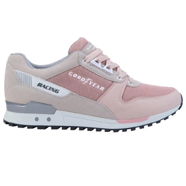 Tenis Goodyear Urbano Retro Rosa/gris Mujer Tallas #22 al #26