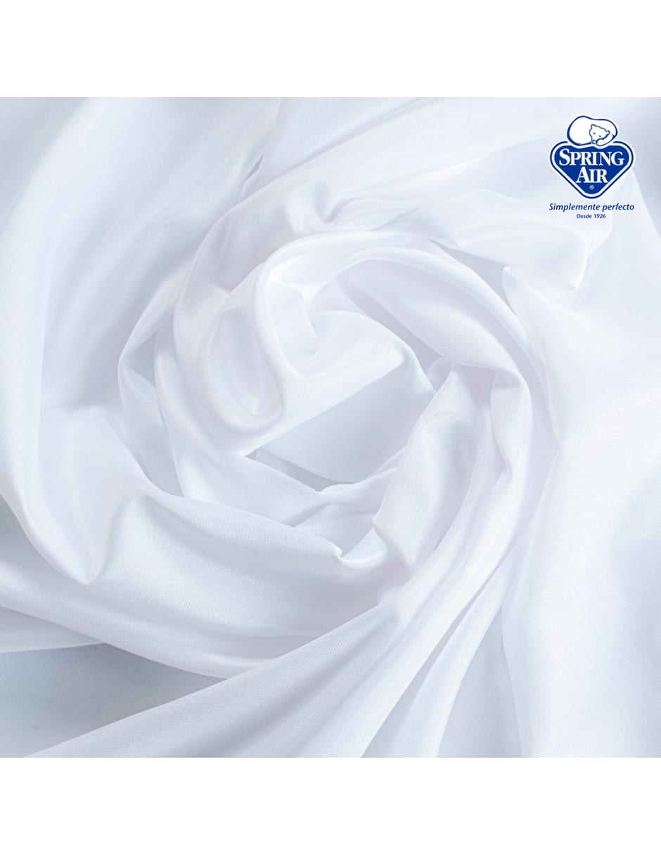 Juego de Sábanas Queen Size Spring Air Essence  Blanco 100% Microfibra