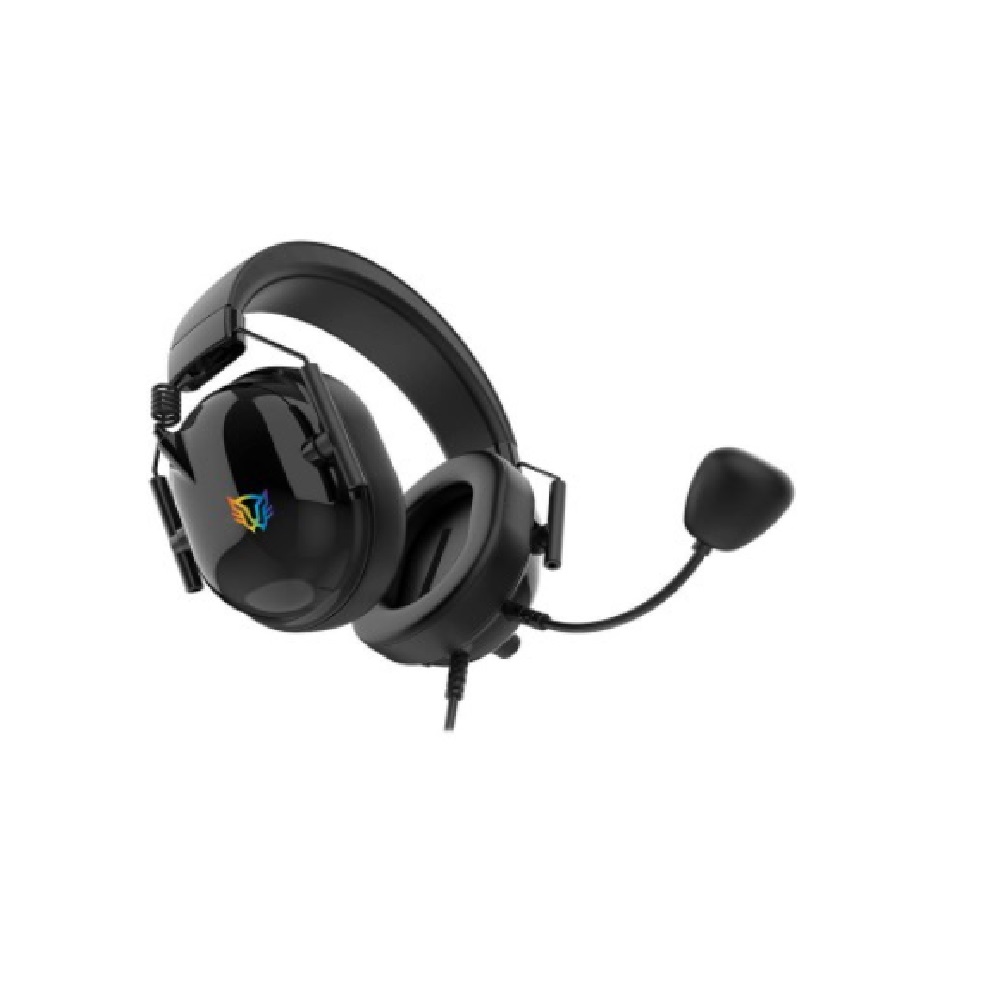 Audífonos Gamer Balam Rush Aviator Level HA757, alámbricos, over-ear, bocinas de 53 mm, micrófono fijo, sonido 7.1, negro