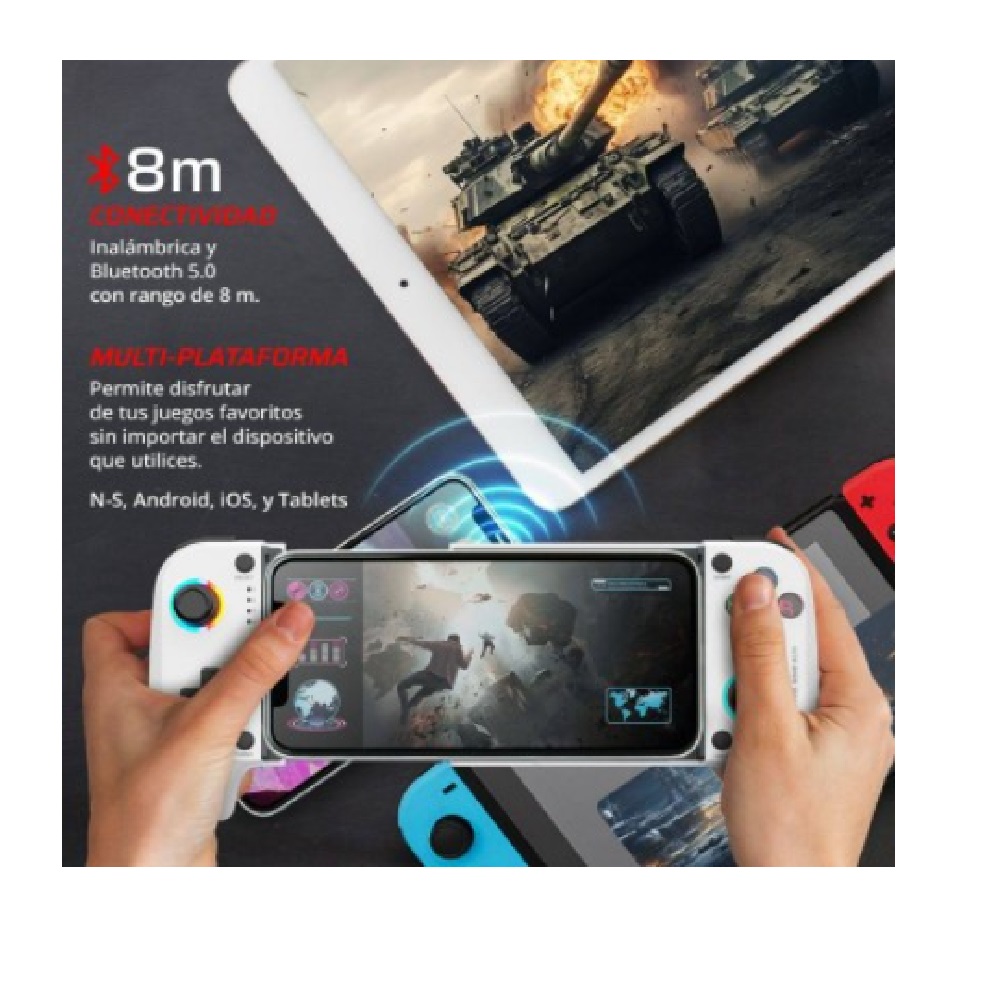 Balam Rush Gamepad Kontrol Move G626, Inalámbrico, Bluetooth, Blanco