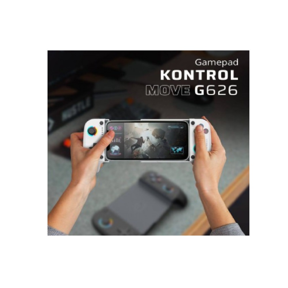 Balam Rush Gamepad Kontrol Move G626, Inalámbrico, Bluetooth, Blanco