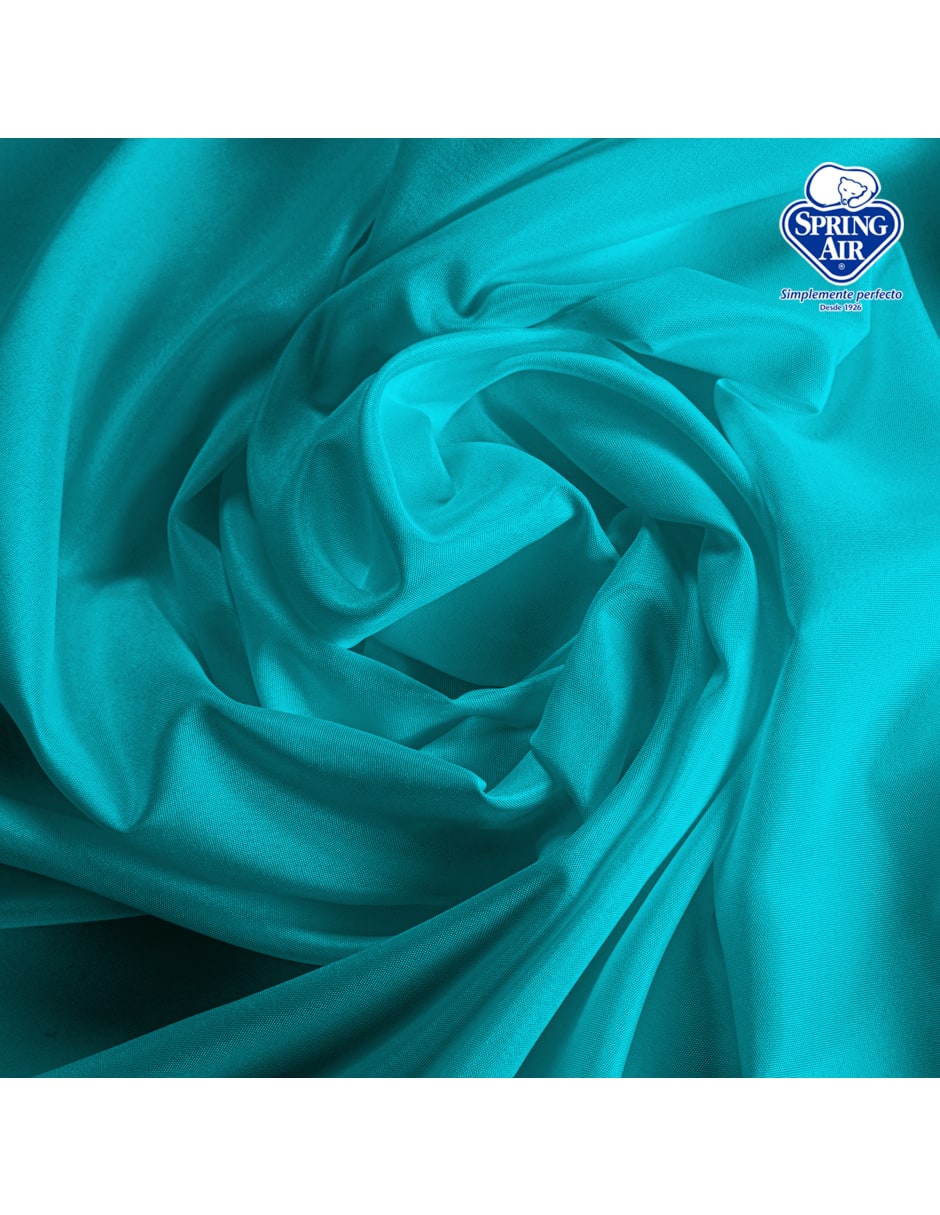 Juego de Sábanas Individual Spring Air Essence  Turquesa 100% Microfibra