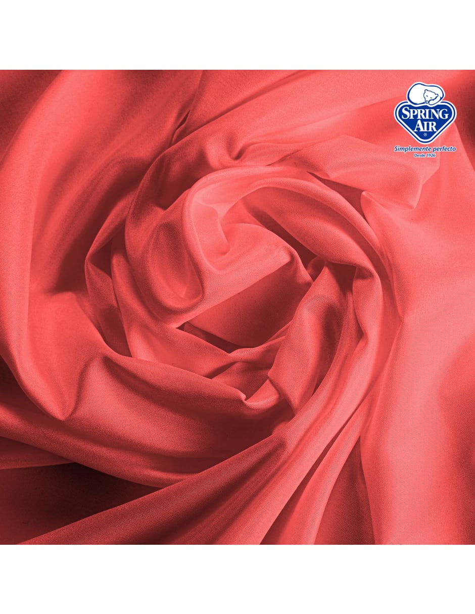 Juego de Sábanas Queen Size Spring Air Essence  Coral 100% Microfibra