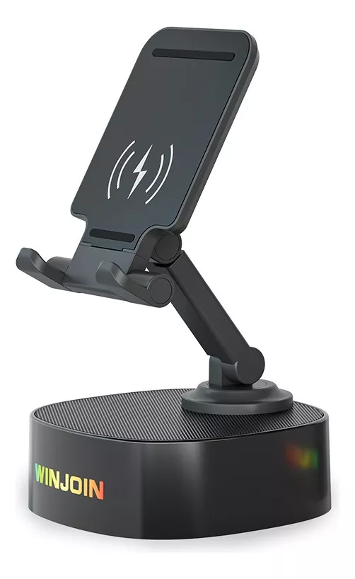 Bocina Bluetooth Portátil Con Soporte Para Celular Y Carga