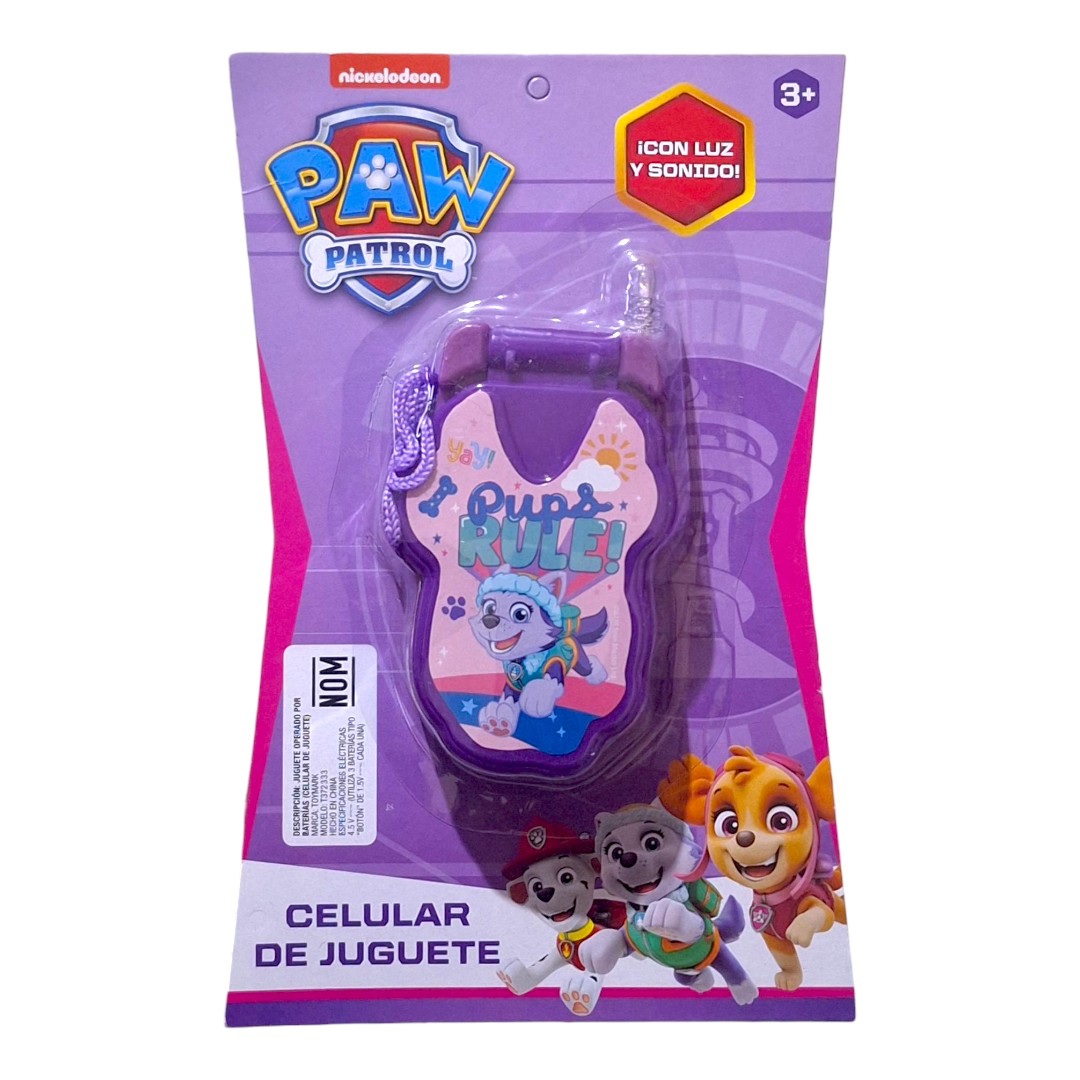 6 Telefono Sonido Paw Sky Niña Juguete Mayoreo T372333