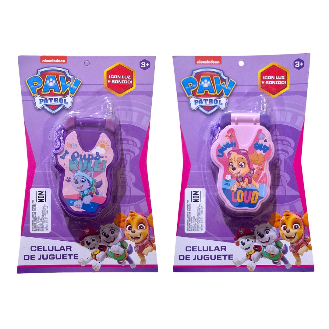 6 Telefono Sonido Paw Sky Niña Juguete Mayoreo T372333