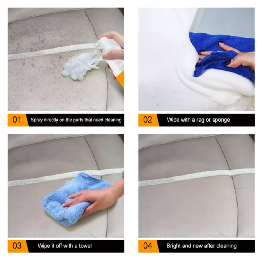 Foam Clean Limpiador De Espuma Para Carro Mueble, Limpiador Coche, espuma limpiadora
