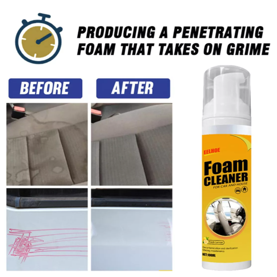 Foam Clean Limpiador De Espuma Para Carro Mueble, Limpiador Coche, espuma limpiadora
