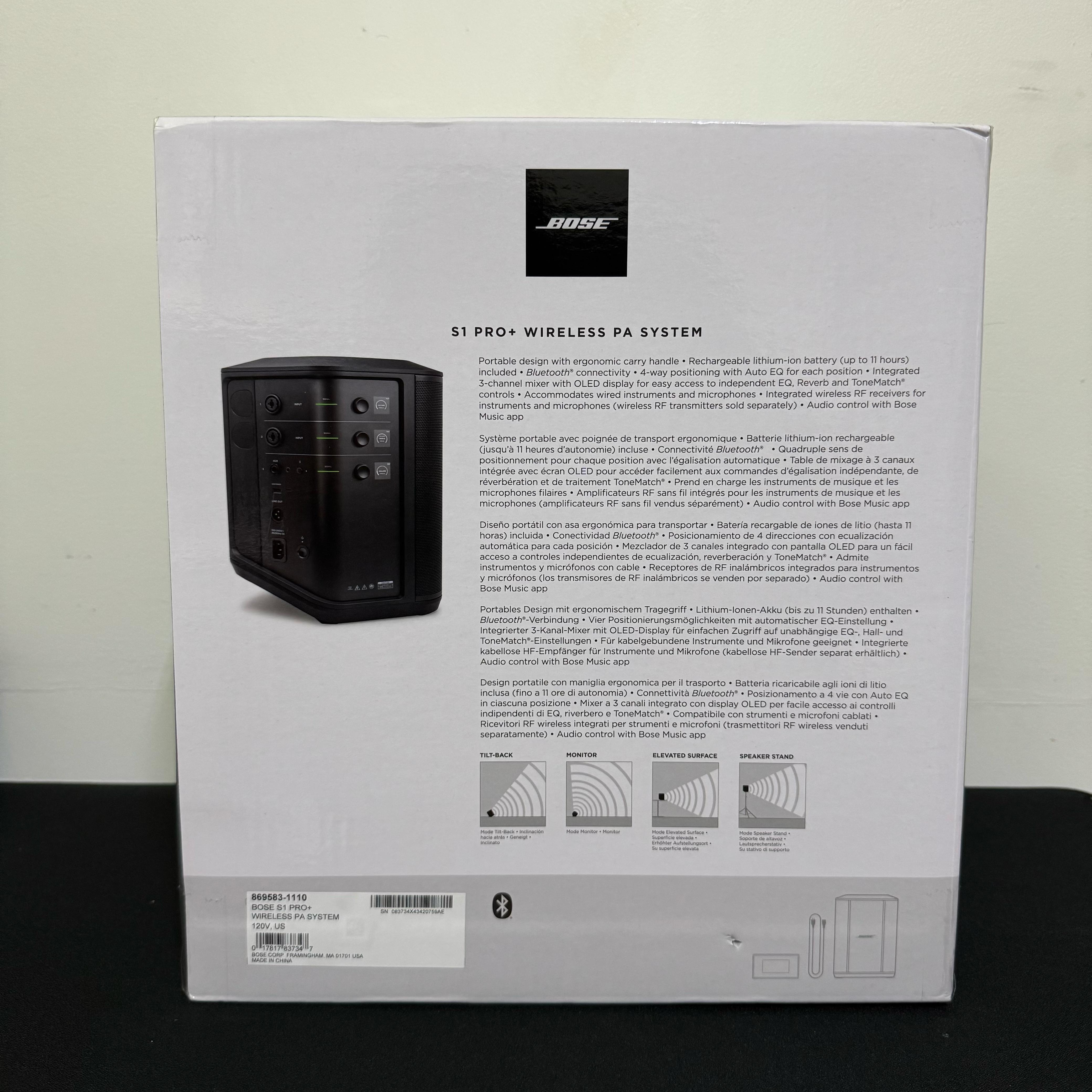 BOCINA Bose S1 Pro+ Bluetooth Speaker PA System
