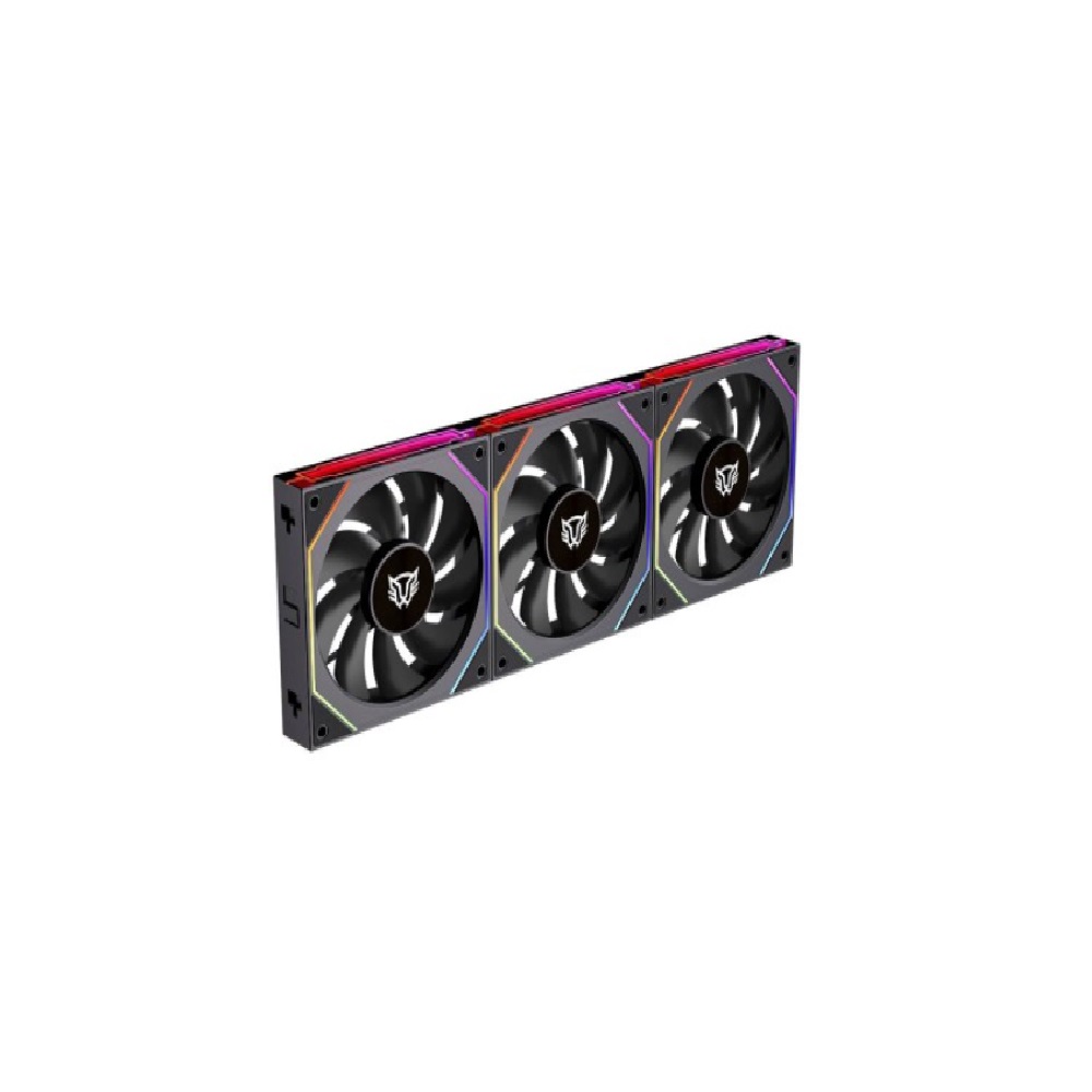Kit 3 Ventiladores 120mm EOLOX LINK EXL95 Balam Rush Legend Series, ARGB, 800-1800 RPM, 47.2 CFM, Negro