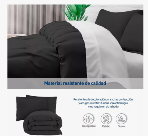 Funda Duvet Matrimonial Para Edredon 190*230 Funda Almohada