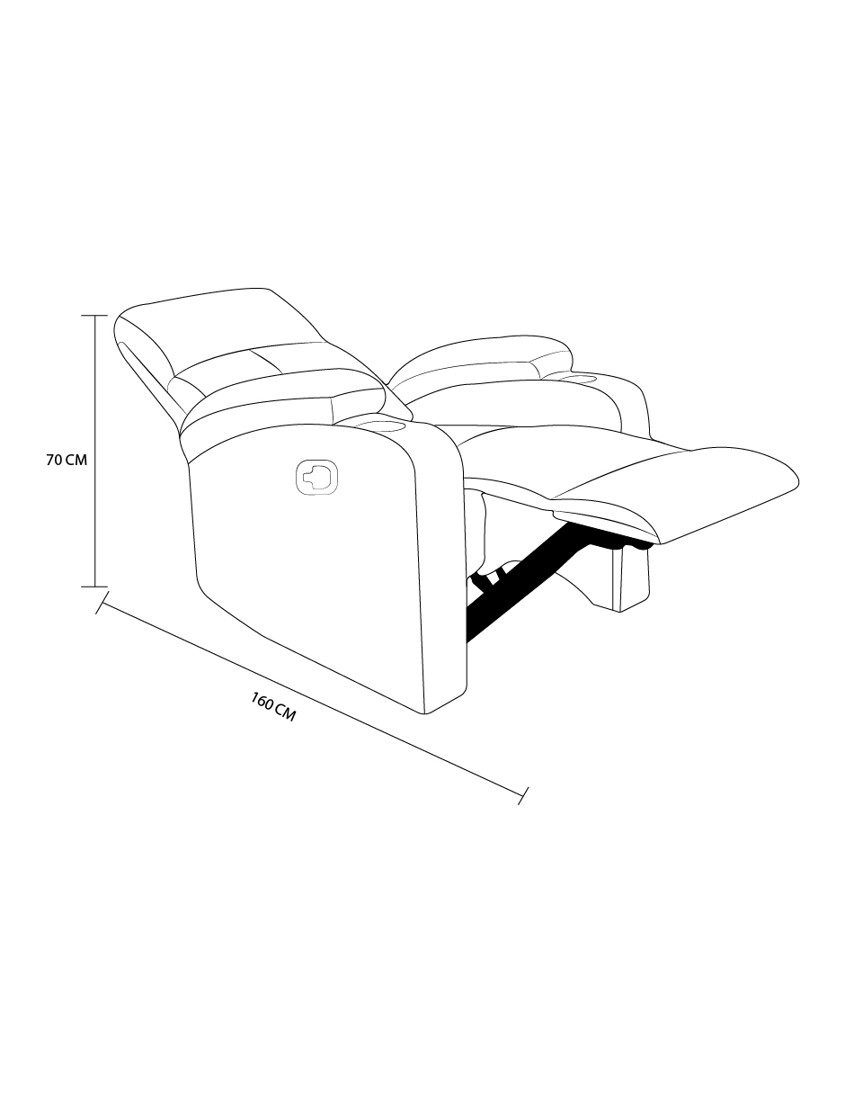 Sillón Reclinable Easy Living Mezzo Gris Claro