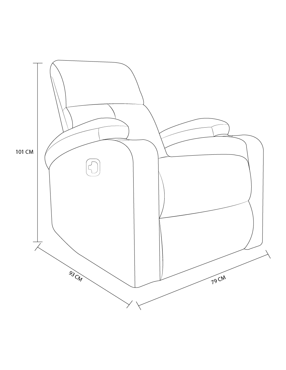 Sillón Reclinable Easy Living Mezzo Gris Claro