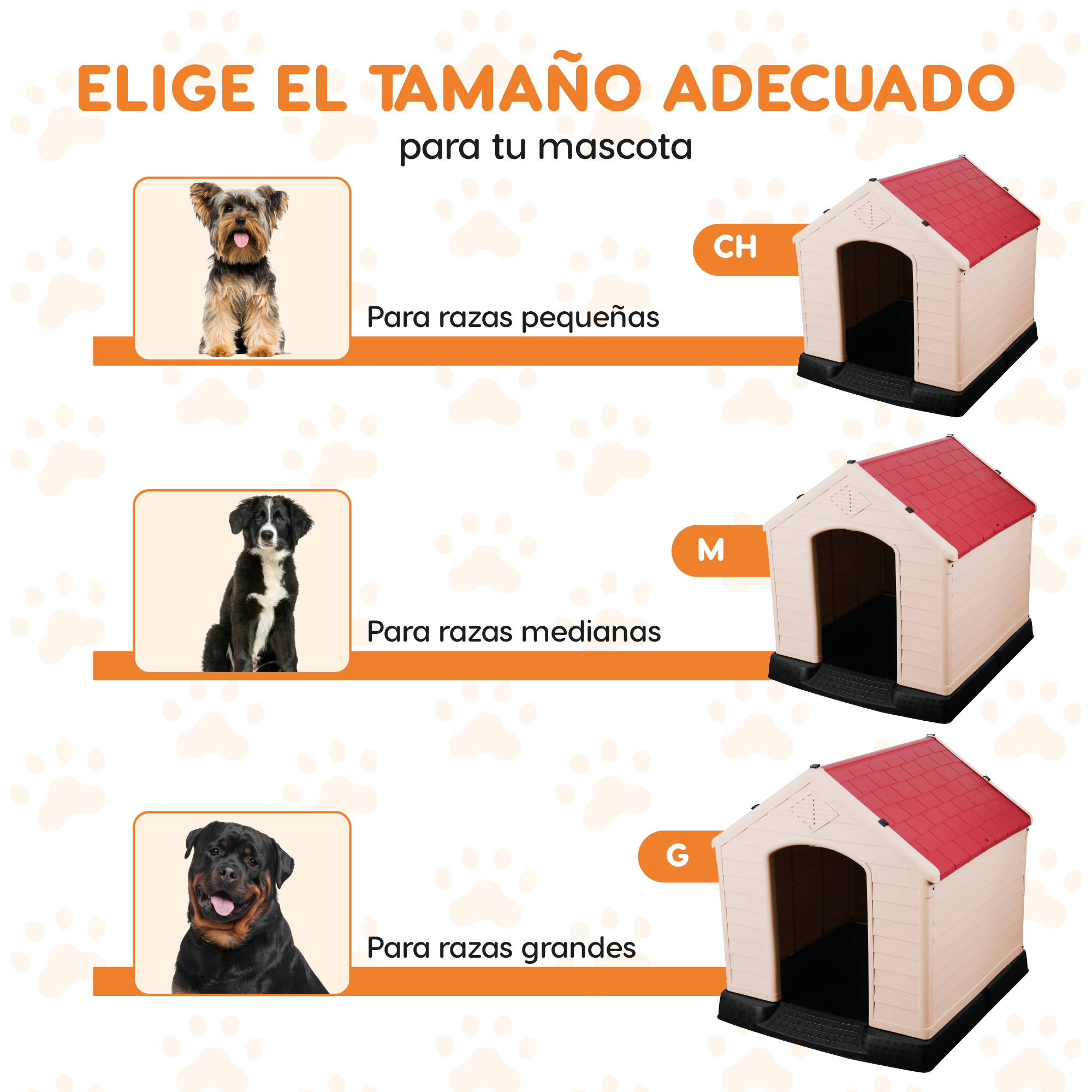 Casa Para Mascota Grande Poli Pets Berlín Roja 