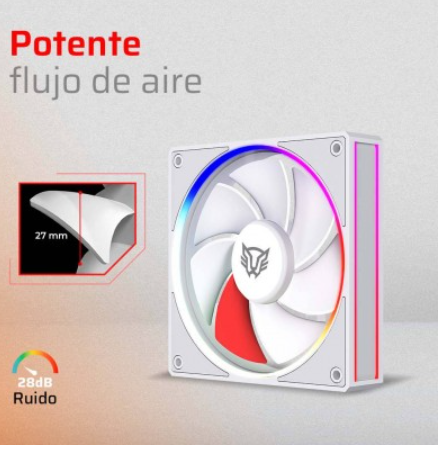 Kit 3 Ventiladores 120mm EOLOX BORA EXB85 Balam Rush Azender Series Velocidad: 600-1800 Rpm