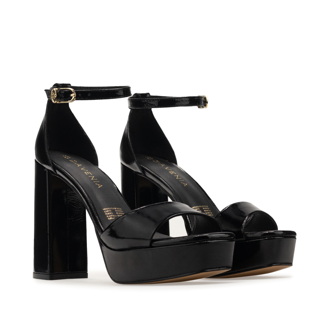 Zapatillas De Tacón Davenia De Piel Para Mujer Mod. Ava