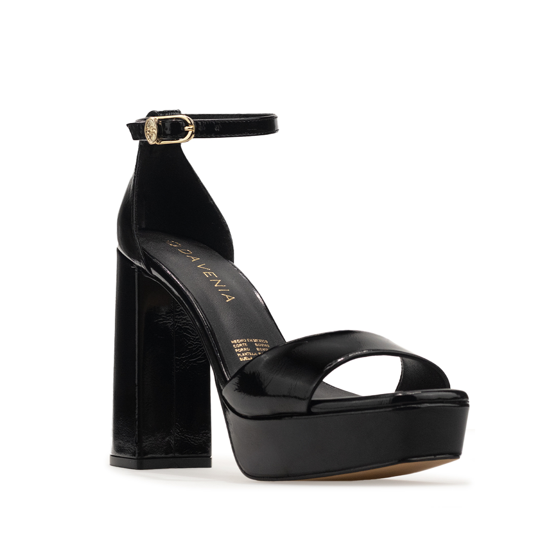 Zapatillas De Tacón Davenia De Piel Para Mujer Mod. Ava