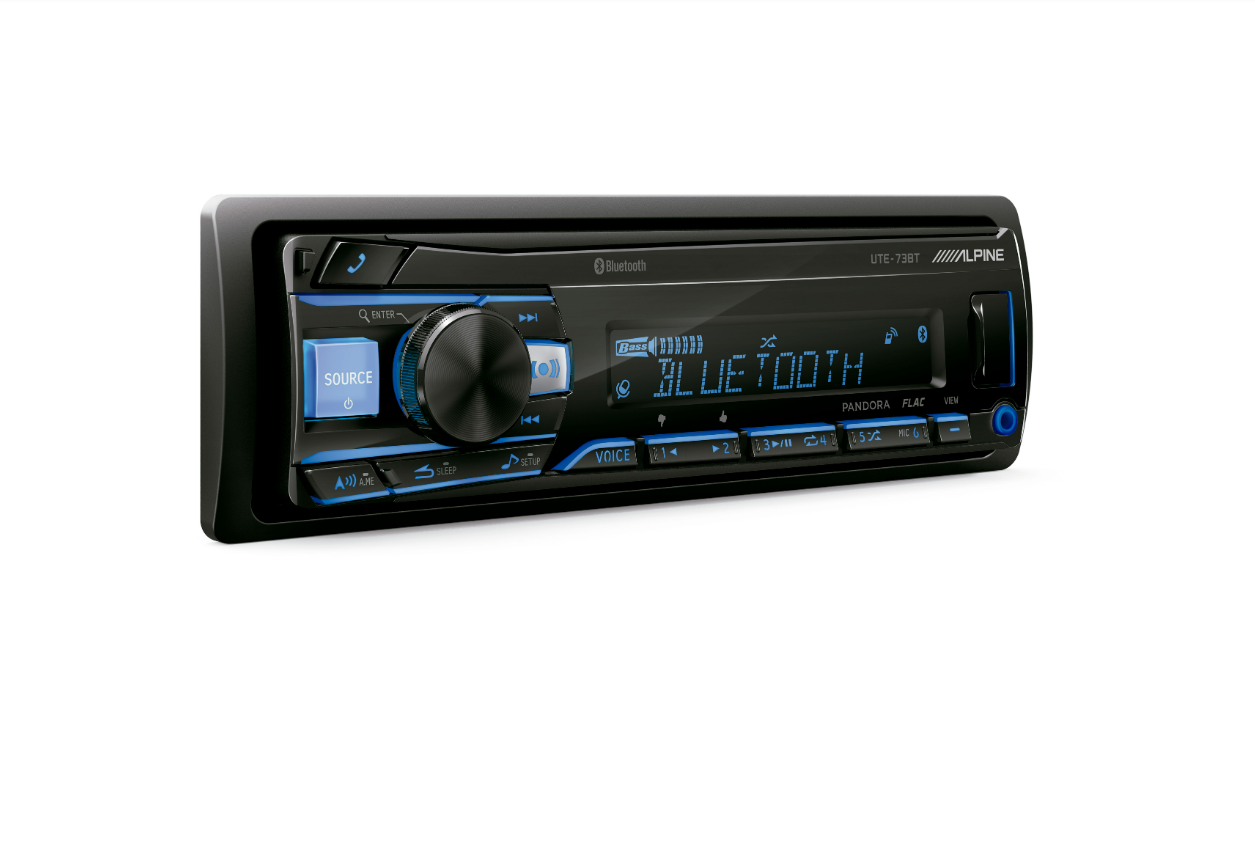 Autoestéreo Alpine Bluetooth Multicolor Usb Mp3 UTE-73BT