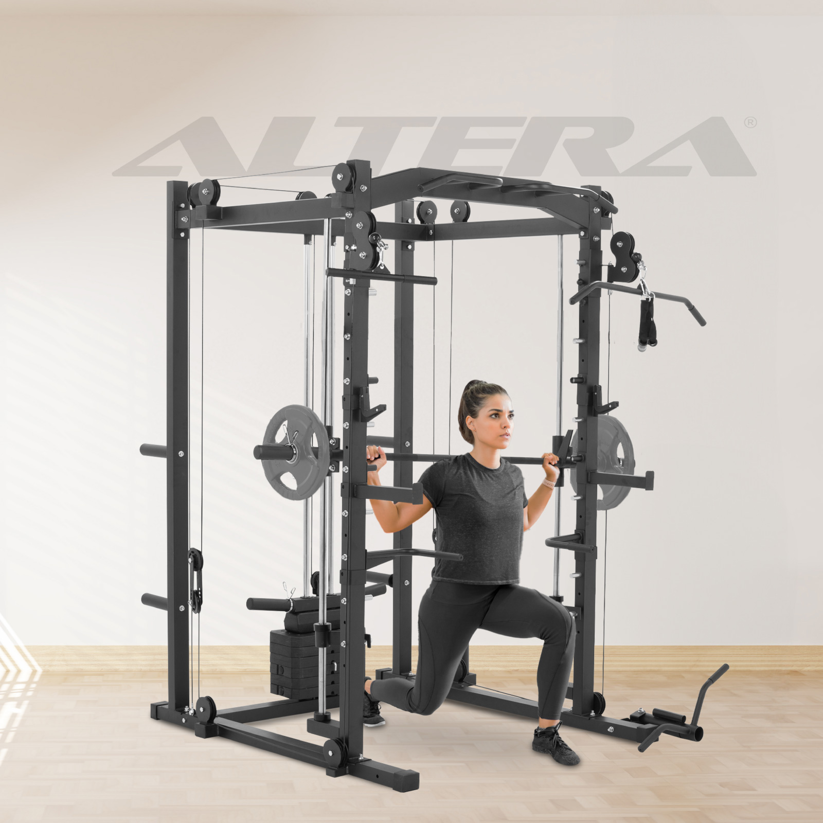 Jaula Smith Altera Gimnasio Multifuncional Peso Integrado