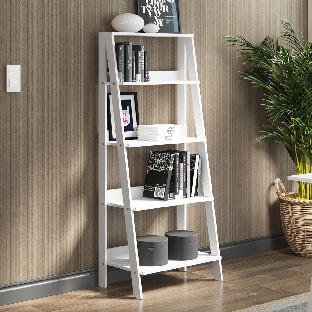 Estante Escalera Organizadora para Librería Londres Blanco