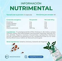 Bioreductivo Mesofrance 90 Caps Desinflama y Reduce Grasa**