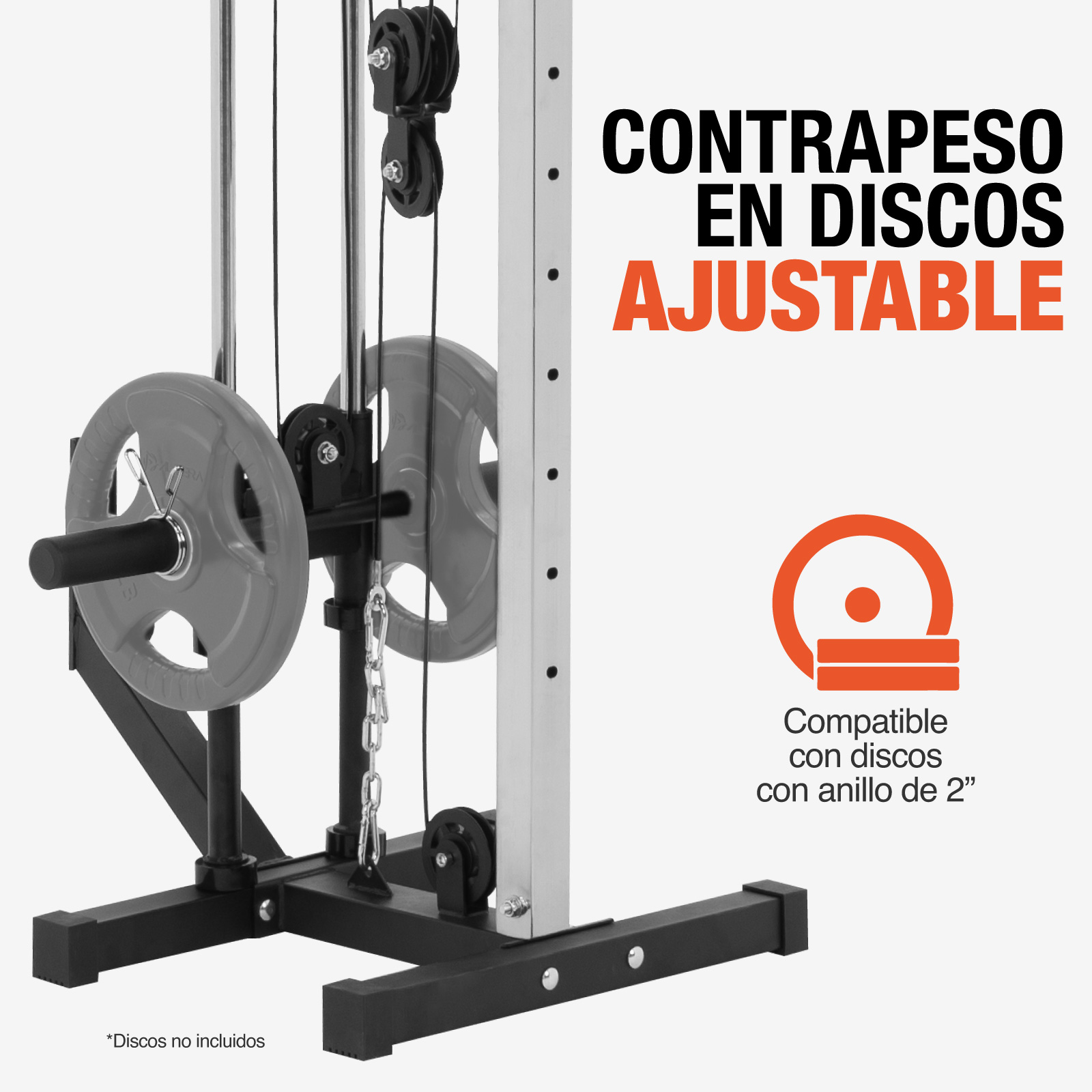 Torre Gimnasio Multifuncional Peso Libre Con Polea Altera