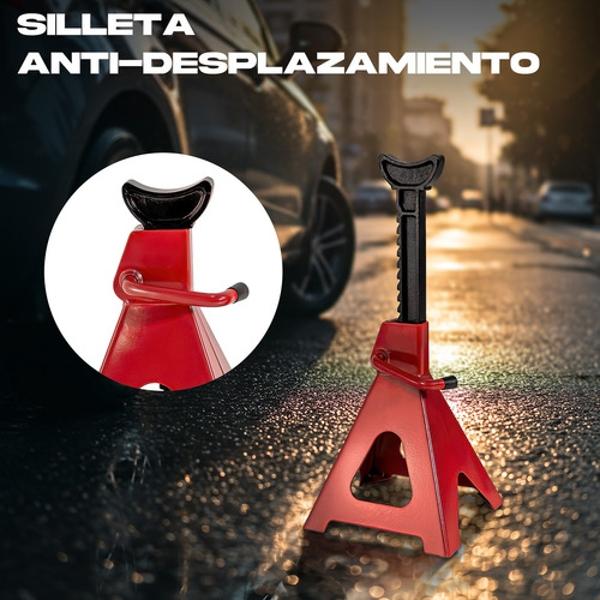 Torre Auto 6 Toneladas 2 Piezas Automotriz 26.2 A 60 Cm Auto Gutstark Home